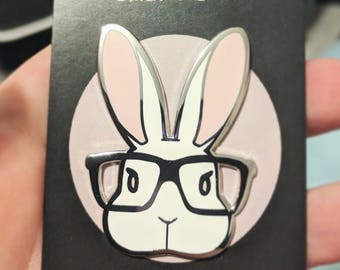 Smart Bun Die Cut Hard Enamel Pin (In Stock!)