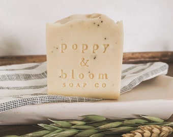 Ginger Lemongrass Handmade Bar Soap, Cold Processed Soap, Artisan Soap, Natural Soap