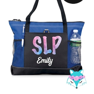 Everyone Deserves A Voice Speech Language Pathologist Tote Bag, SLP Gift, Speech Therapist Therapy, Carryall, Canvas, Pockets, Zipper, Gift