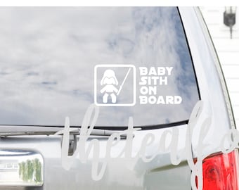 Stormtrooper 'On Board' Vinyl Decal Sticker - Star Wars Car Window Decal For Kids