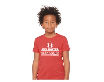 Personalized Jedi Master Shirt with Name, Vacation Shirt, Light Saber, Star Wars
