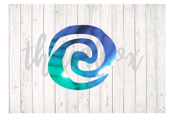 Holographic Moana Heart of Te Fiti Disney Decal | Car Decal | Princess Decal | Window Sticker | Disney Gift | Laptop Decal | Phone decal