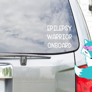 Epilepsy Warrior | I Love Someone With Epilepsy Vinyl Decal | Car Decal | Awareness | Window Sticker | Epilepsy Warrior Gift | Laptop Decal