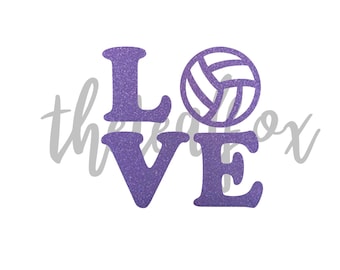 Volleyball Love Decal | Car Decal | Laptop Decal | Window Sticker | Vinyl Decal | Athletics Decal | Volleyball Life