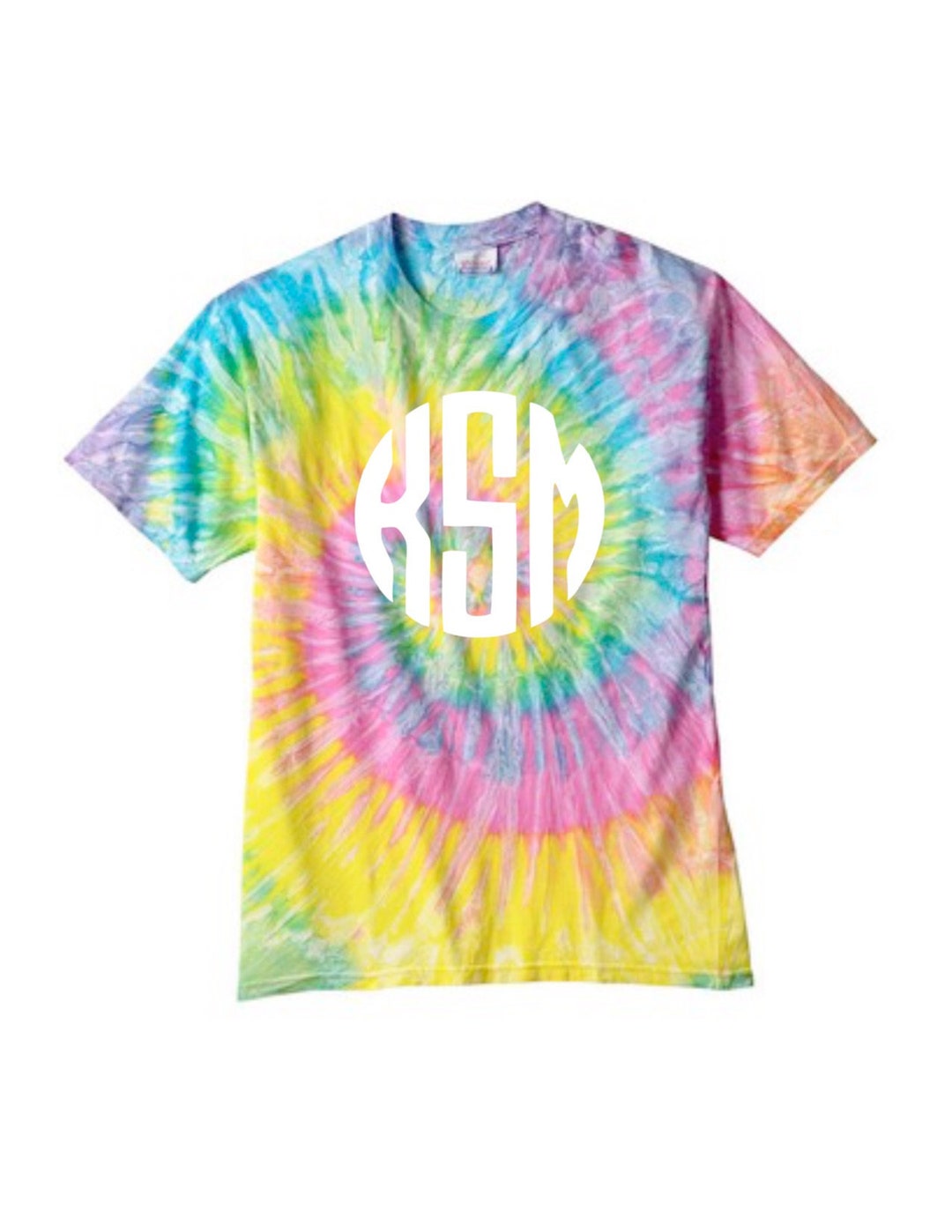 zipped monogram tie dye shirt