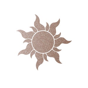 GLITTER Rapunzel Sun Disney Decal | Car Decal | Princess Decal | Window Sticker | Disney Gift | Laptop Decal | Phone decal | Yeti Decal