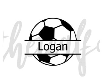 Personalized Soccer Ball With Name Vinyl Decal | Car Decal | Laptop Decal | Window Sticker | Vinyl Decal | Athletics Decal | Football