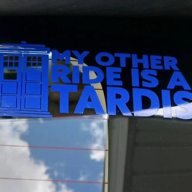 My Other Ride is A Tardis Dr Who Vinyl Decal, Police Box Car, Laptop ...