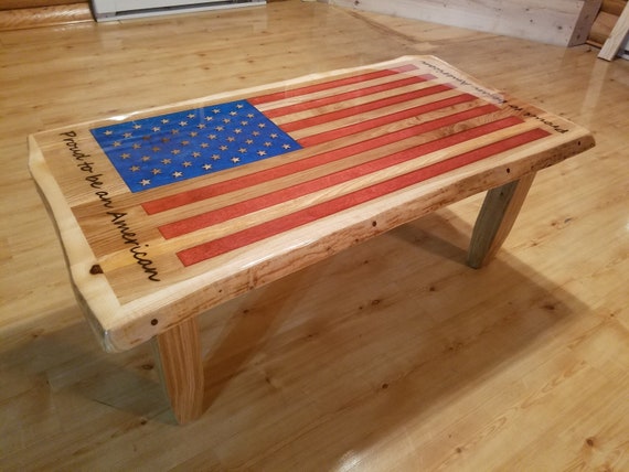 American Flag Coffee Table Etsy