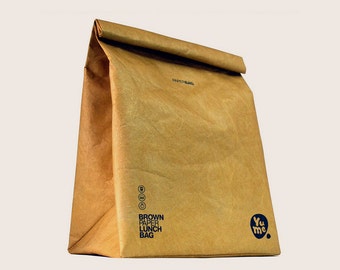 Insulated Lunch Bag Tyvek “Brown Paper” / YPB-2 / Lunch Sack/ Lunch Bag/ paper bag/ Insulated/ BACK to SCHOOL/ Eco-friendly