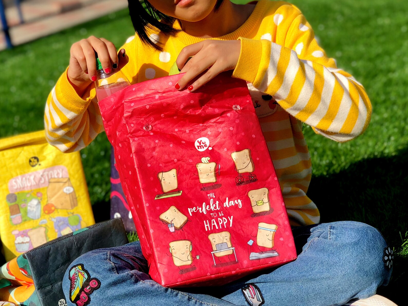 YUME Reusable Lunch Paper Bag Lunch Sacks Women Girls Etsy