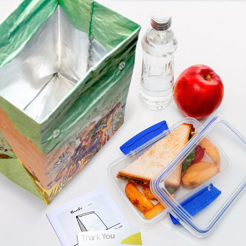 YUME Reusable Lunch Paper Bag Lunch Sacks Women Girls Etsy