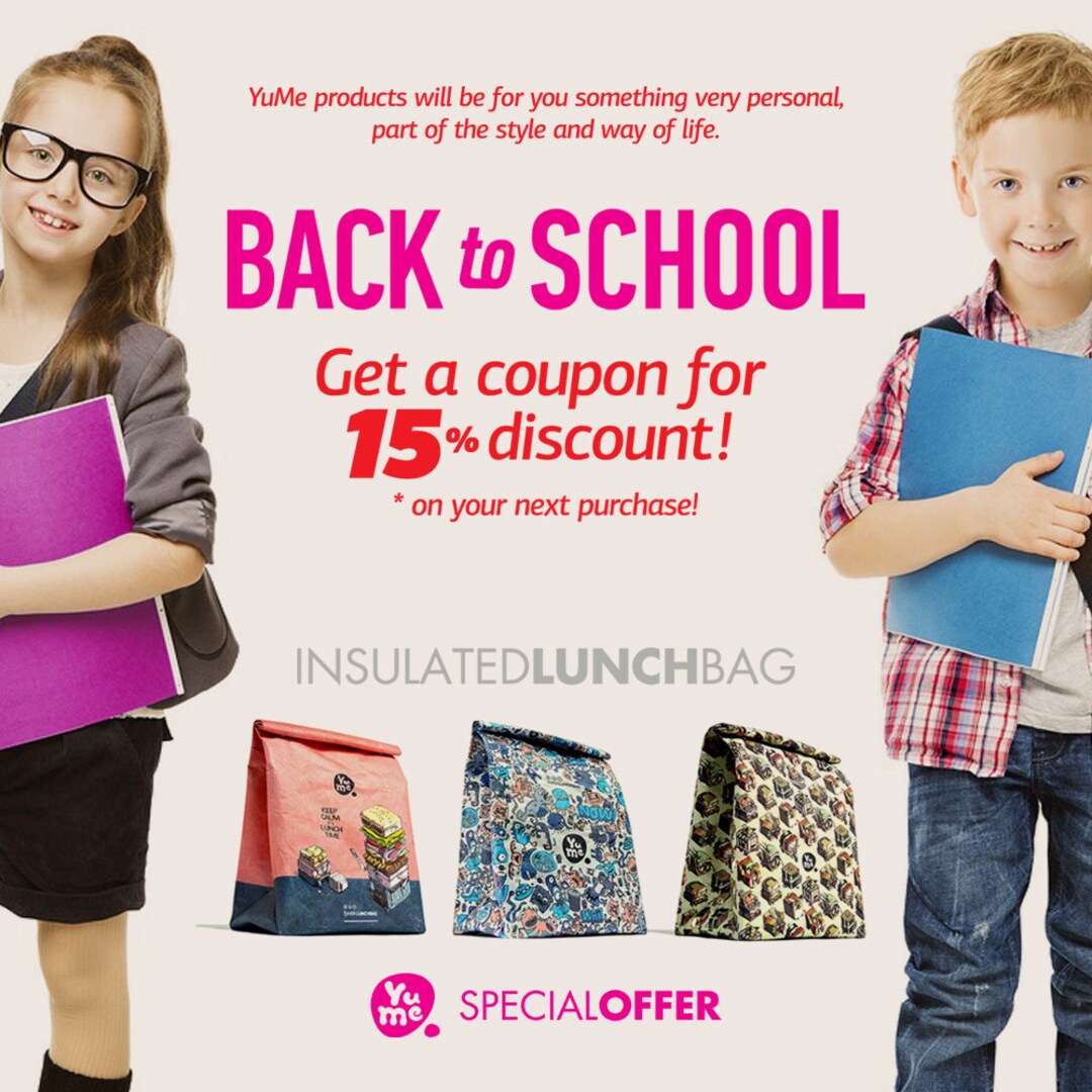 Set of 3 Bags BACK to SCHOOL Insulated Lunch Bags Etsy UK