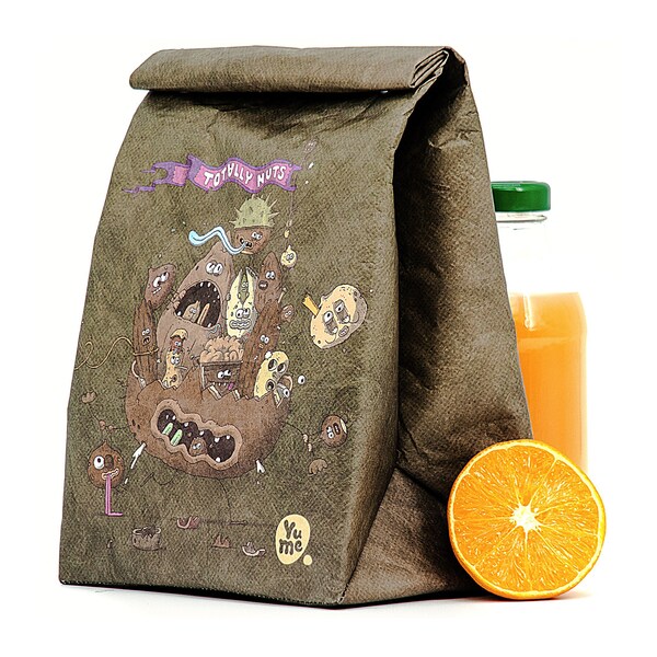 YUME Food Insulated Lunch Bag for Women - Lunch Bags Boxes Reusable - Insulated Lunch Tote Bag - lunch Bag for Kids - Totally Nuts