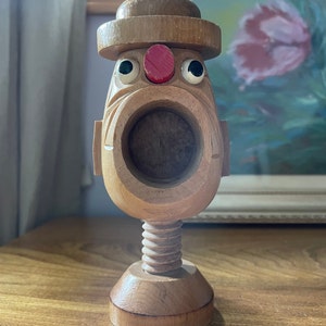 Nutcracker Head | Hand Carved Wood From Japan | 1950s MCM Vintage
