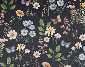 Botanical Wildflowers Fabric Bloomin' Lovely Cream by ...