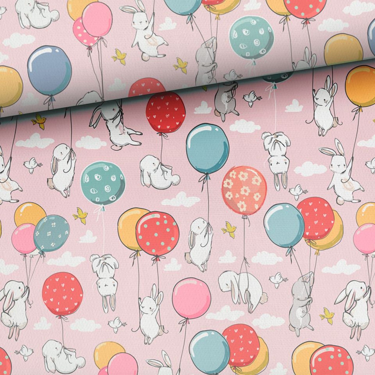 Bunny Fabric Baby Rabbit Bedroom Decor Kids Cotton Fabric by Etsy