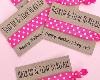 Hair ties | Customisable elastic hair tie | elastic bracelet | Favours | Hen party favours | Personalised favours