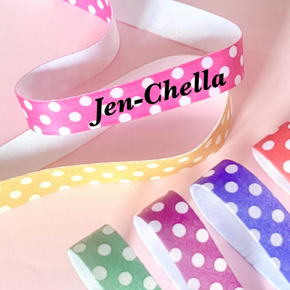 Personalised fabric wristbands | Add any text | Wedding wristbands | Festival wristbands | reusable wristbands