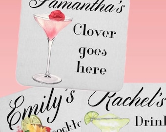 Personalised Drink goes here Coaster - Drink Goes Here - Custom Coaster - Name Coaster - Quote Coaster
