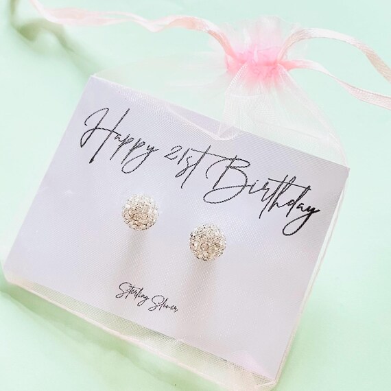 Personalised earrings | Sterling sliver earrings | Custom earrings | 21st Birthday gifts | Gifts for her | Birthday gifts | Bridal gifts