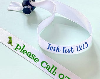 Personalised fabric wristbands | Add any text | Wedding wristbands  | Festival wristbands | kids party wristband | ICE wristbands