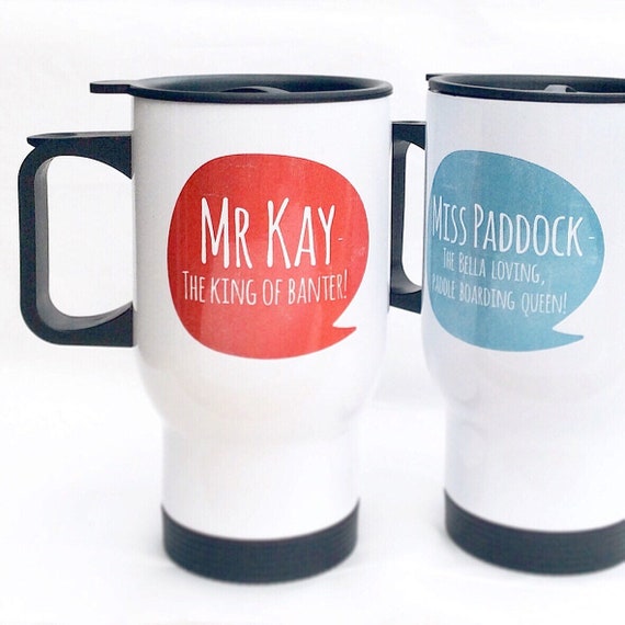 Travel mug | Personalised mug | Any text | 14oz mugs | Custom mug