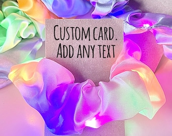 Personalised light up Scrunchie Gift | Led Light Up Scrunchie - Flashing scrunchie - party favour