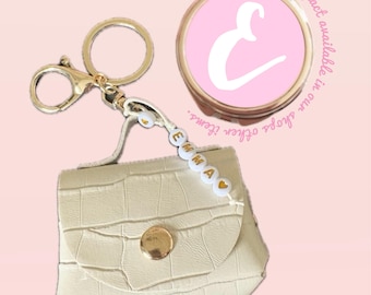 Personalised Bagcharm Keychain - Mini bag Keyring - Bag Pendant - handbag charms