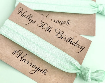 Customisable elastic hair tie | Favours | Personalised favours