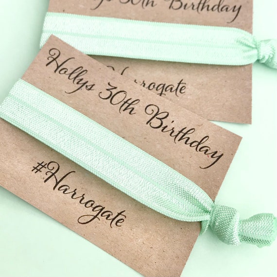 Customisable elastic hair tie | Favours | Personalised favours