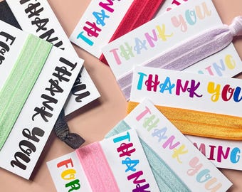 Party hair ties | Thank you for coming | Hair ties | elastic hair tie | Favours | Hen party favours | party favours