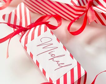Christmas table favours | Personalised Christmas crackers | Christmas name place | Christmas cracker gifts