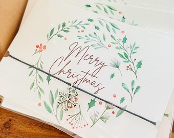 Snowflake Wish bracelet | Christmas Wish bracelet | Christmas Bracelet | Wish band | Charm bracelet.