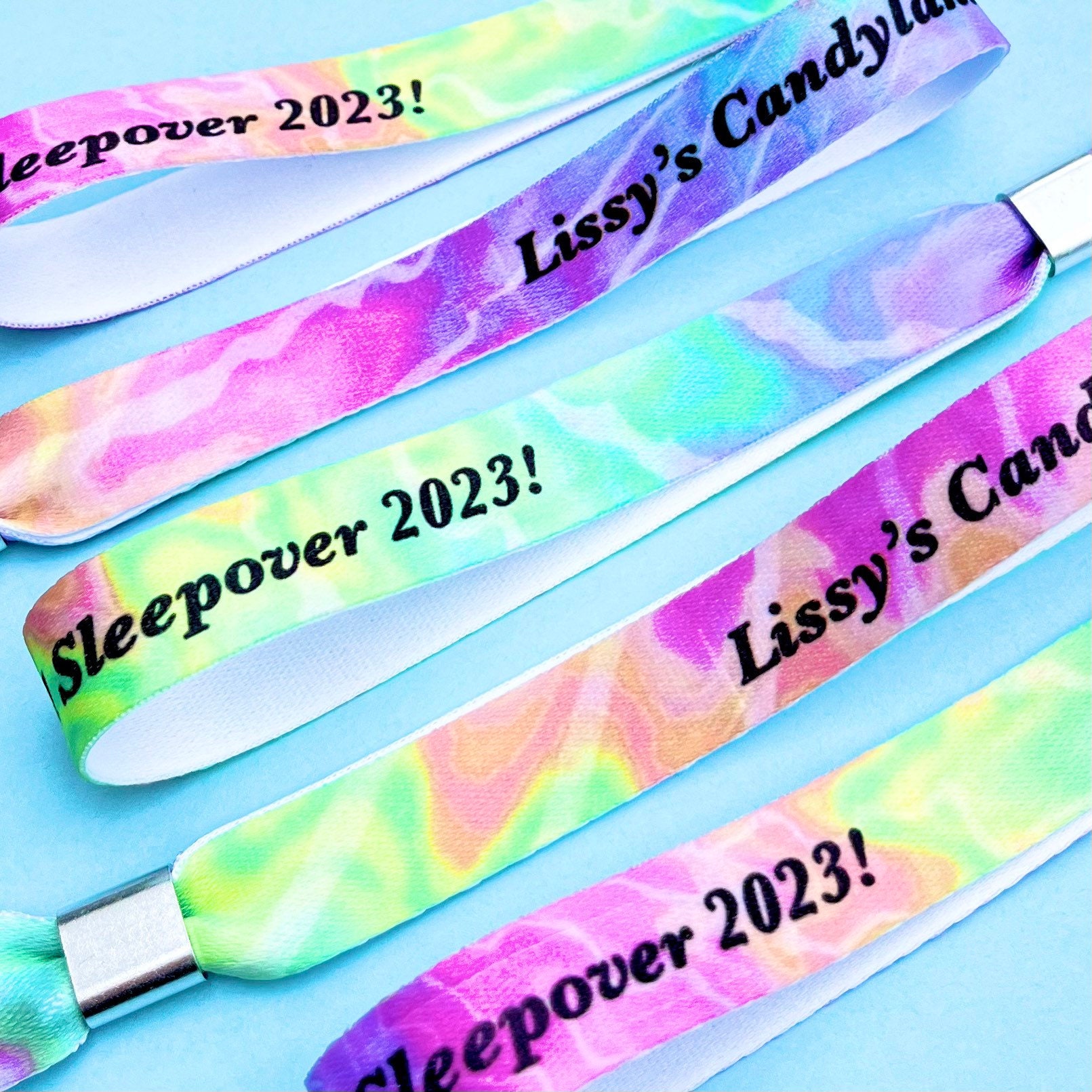Personalised Fabric Wristbands Tie Dye Wristband Add Any Etsy UK