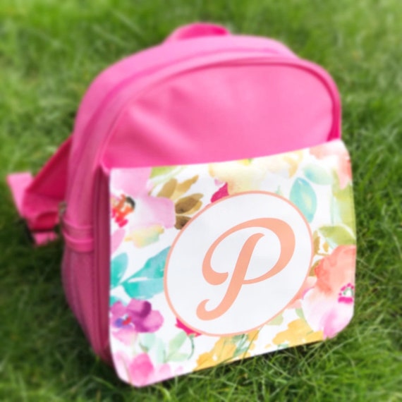Personalised floral backpack or lunch bag | Personalised school bags | Childrens backpack | School bags | Children's ruckssack