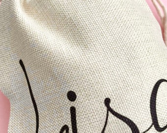 Personalised drawstring bags Hangover kit bags | Add any text | Party bag | Favour bags