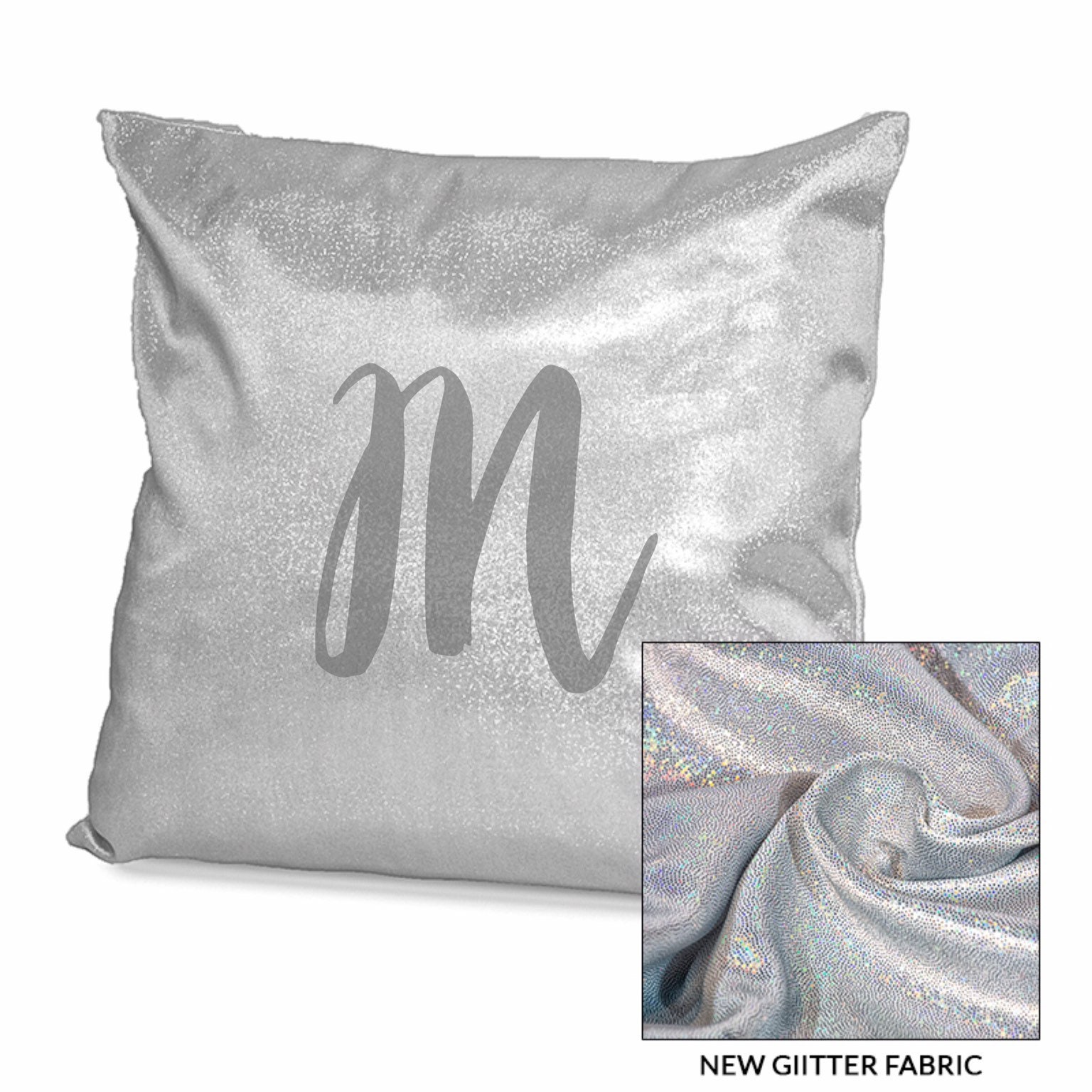 personalised glitter pillow