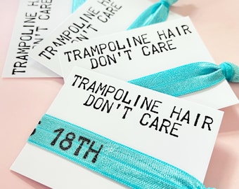 Custom hair ties | Add any text to both | Hair ties | Customisable elastic hair tie | Favours | party favours | Personalised favours