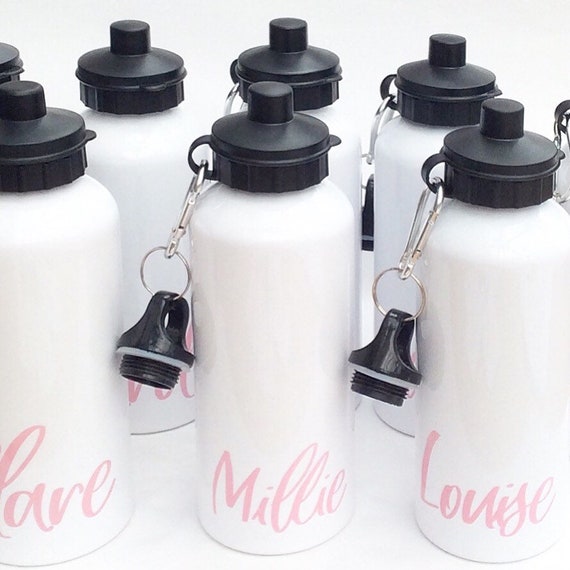 Water bottle | Bridesmaid gift | Aluminium water bottle with two tops | 600ml | Custom water bottle | Hen party gifts