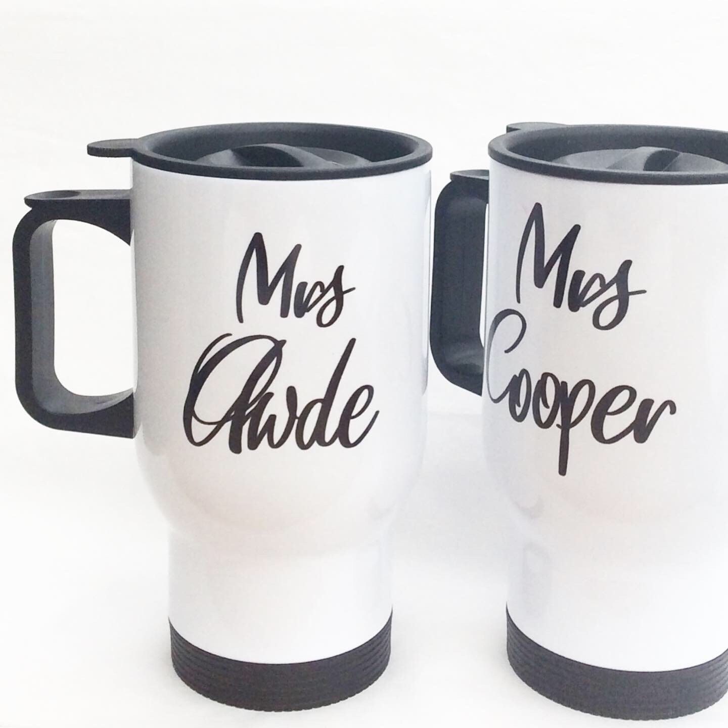 personalized travel mugs with text