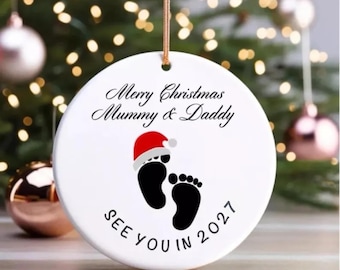 See you in 2027 Tree ornament | Christmas bauble | new baby bauble  | Christmas bauble | Christmas decor | Christmas tree decoration