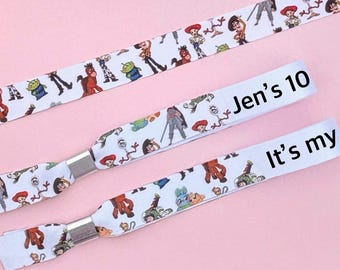 Custom wristbands | Toy Story party | Any theme | Party wristbands | Add any text | Toy Story birthday wristbands | Festival theme
