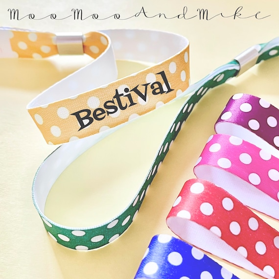 Personalised fabric wristbands | Add any text | Wedding wristbands | Festival wristbands | reusable wristbands