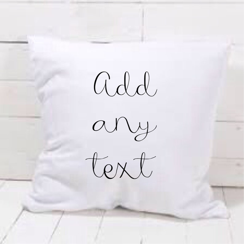 Personalised Cushion Cover Add Any Text Family Cushion Etsy UK