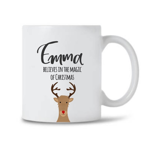 Personalised Christmas mug | Believe in the magic of Christmas | Christmas mugs | Xmas mug