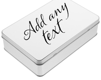 Personalised gift box | Keepsake small tin | Metal gift box | Add any text | Pet treat tin | Personalised Box | Chocolate box