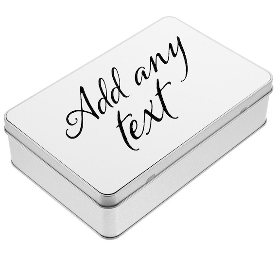 Personalised gift box | Keepsake small tin | Metal gift box | Add any text | Pet treat tin | Personalised Box | Chocolate box