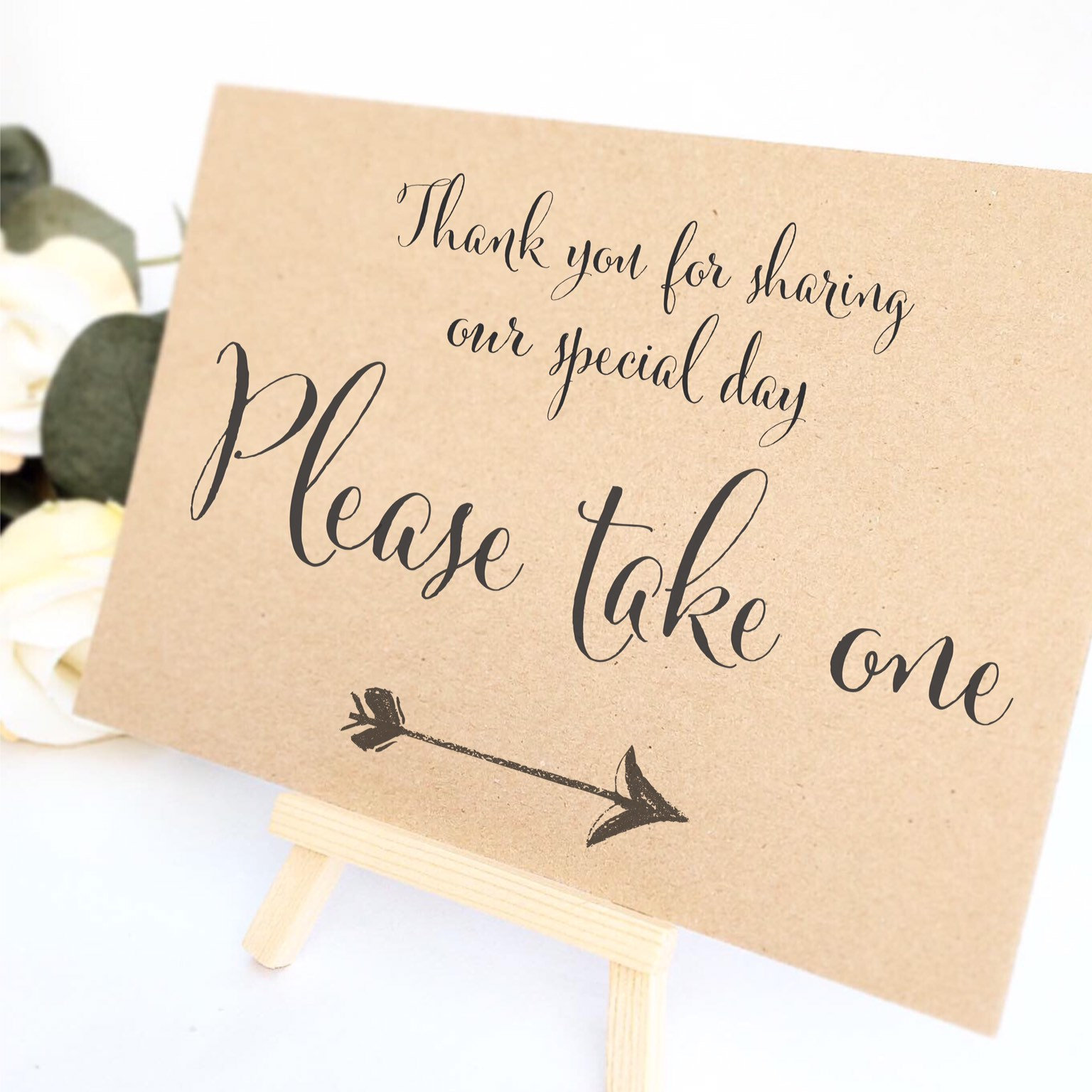 Favour sign comes with small easel to stand on, Add any text, Wedding  favour sign, Party favours, Birthday party favours