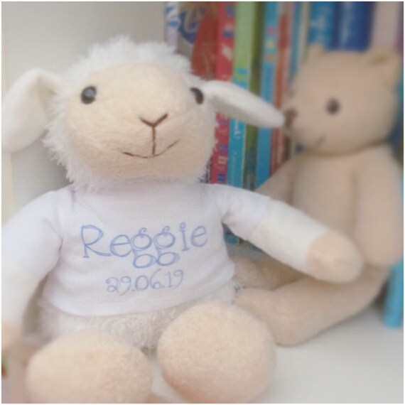 personalised sheep teddy